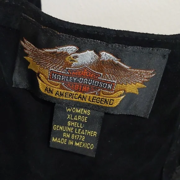 Vintage Suede Harley-Davidson Corset - Picture 7 of 10